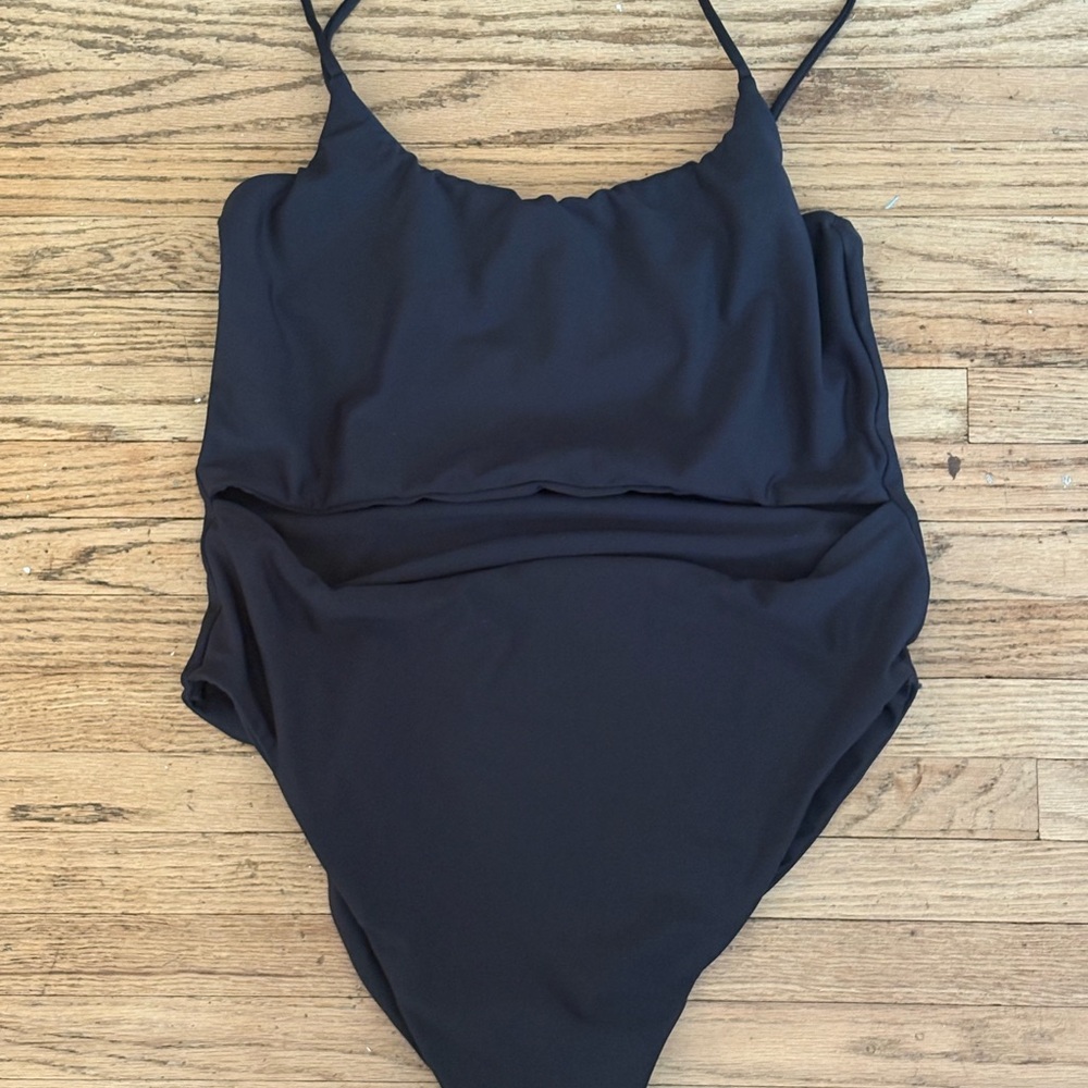 Skatie Black One-Piece Swimsuit - Picture 2 of 3